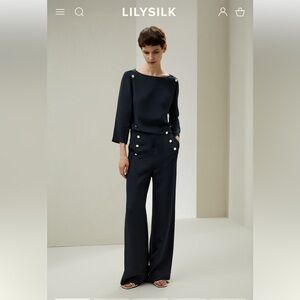 Lily Silk silk trousers